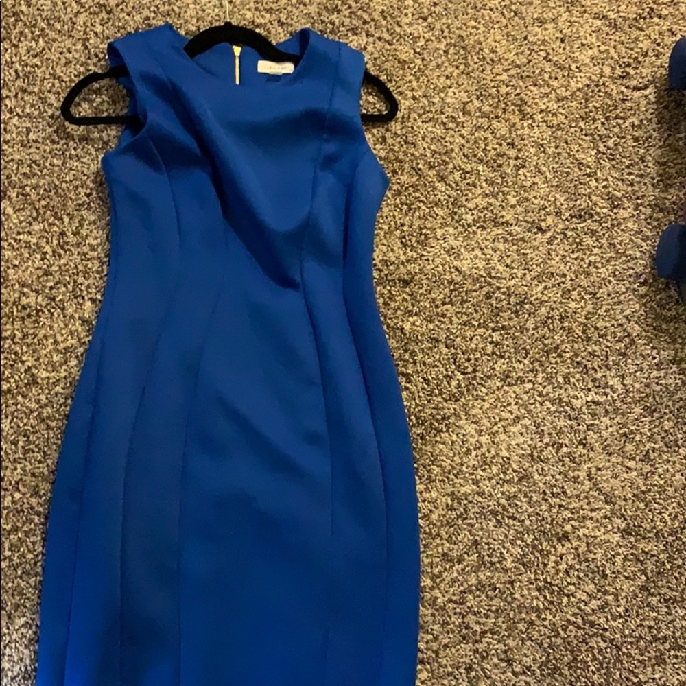 Blue Calvin Klein dress